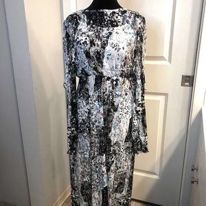 Floral Long sleeve Long Dress